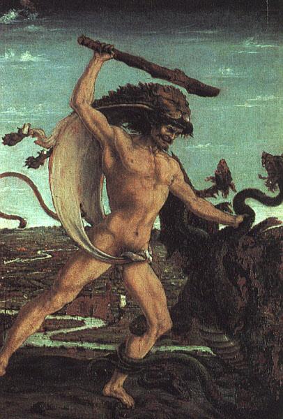 Hercules and the Hydra, Antonio Pollaiuolo